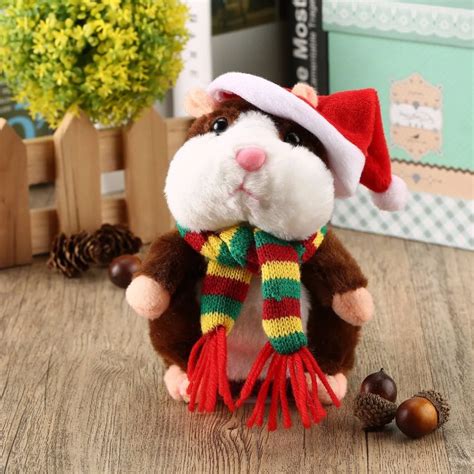 Buy 1618cm Walking Talking Speaking Hamster Plush Toy