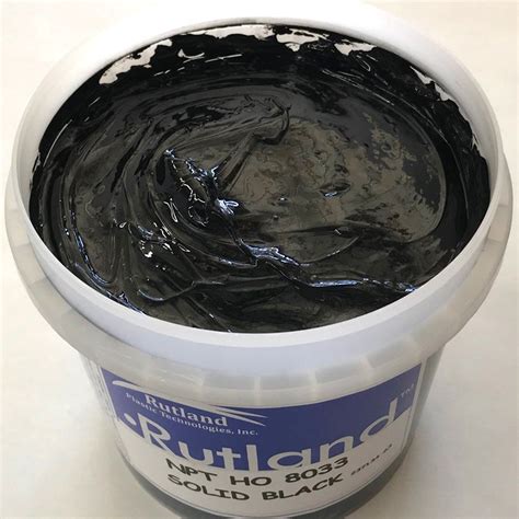 Rutland Eh8033 Npt Solid Black Plastisol Oil Base Ink For Silk Screen