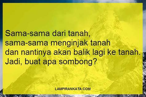 Jika kita selalu menampakkan diri kita dengan harta yang kita miliki, maka tidak lama lagi harta itu akan diambil allah. Kata Bijak Sombong Ilmu | Lucu Sekali Ayo Ketawa