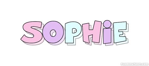 Sophie Logo Outil De Conception De Nom Gratuit à Partir De Texte