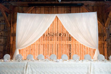Wedding Decor Head Table Open Twinkle Backdrop