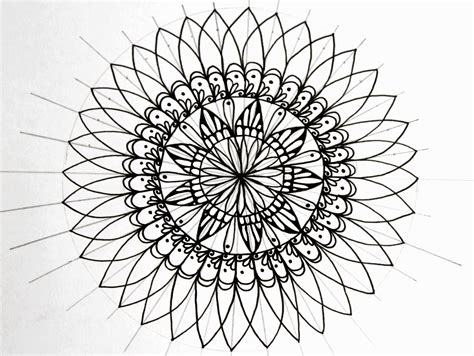 How To Draw A Beautiful Flower Mandala