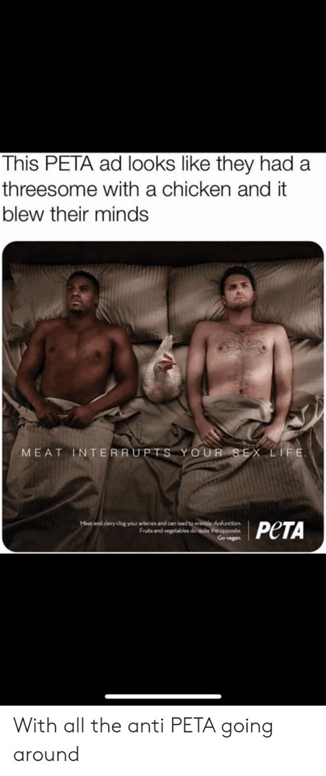 This PETA Ad Looks Like They Had A Threesome With A Chicken And It Blew