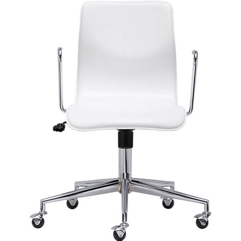 BubbleWhiteOfficeChairS10 c2b | White leather office chair ...