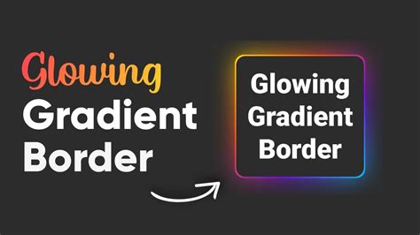 Glowing Gradient Border Effects Using Html And Css Bodh Tutorials