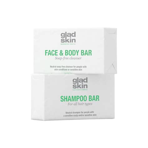 Shower Set Mit Shampoo Bar Und Face And Body Bar Gladskin