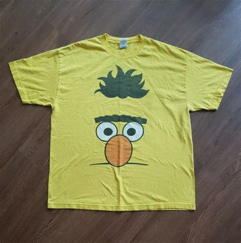 Vintage 2007 Tv Show Yellow Bert Face Sesame Street T Shirt Grailed