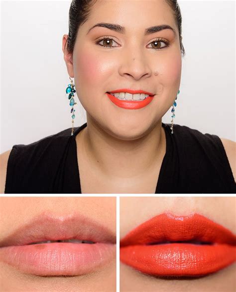 Mac Neon Orange Lipstick Review And Swatches Orange Lipstick Lipstick Review Mac Cosmetics