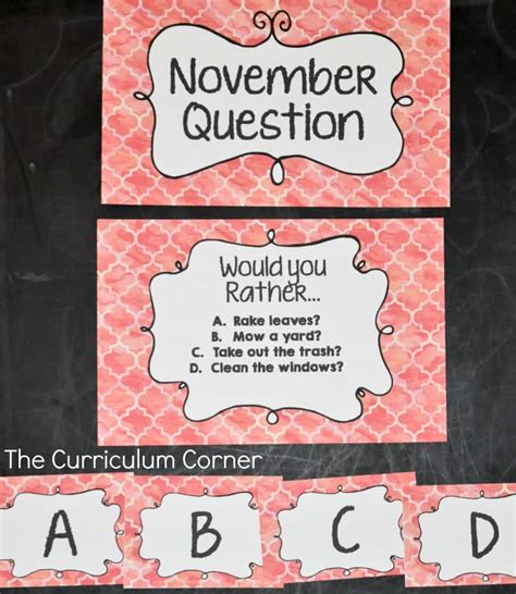 November Bell Ringers 2 The Curriculum Corner 123