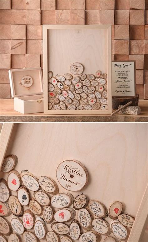Create something amazing so you can relive it all in years to come! 25 Creative Rustic Wedding Guest Books - crazyforus