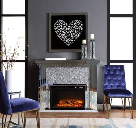 However, you will only unlock the full joys of a range of settings and options allow you to control the look through different colors and effects. Noralie Mantel Electric Fireplace 90592 in Mirror by Acme