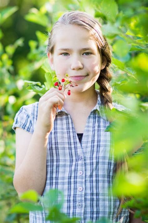 Girl Posing Stock Photo Image Of Hair Long Foliage