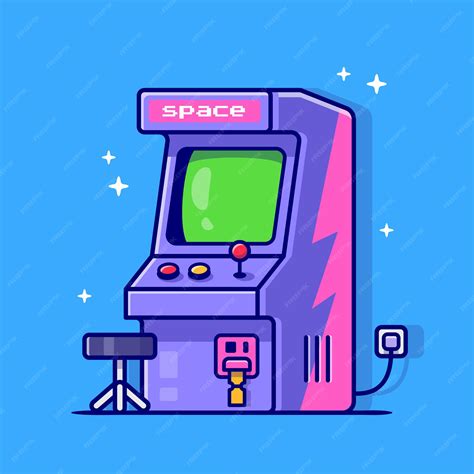 Premium Vector Arcade Machine Cartoon Icon Illustration