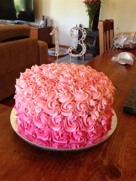 Pin By Vanessa Sharrad On My Cakes 13 Birthday Cake Birthday Cake