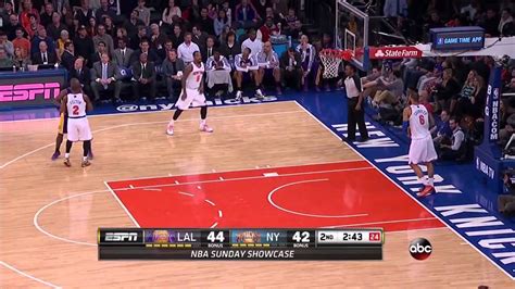 Links will appear around 30 mins prior to game start. 2014-01-26 Lakers vs Knicks Full Highlights - YouTube