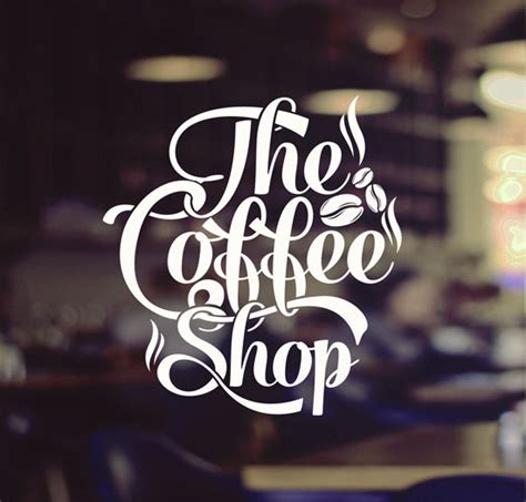 Us $427 38% offsticker coffee cup vinyl wall sticker applique mural wall art cafe kitchen tile home decor house decor dd0557 in wall stickers from. Coffee Shop White Window Sign Cafe Shop Takeaway Cup Vinyl Sticker Graphics