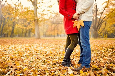 Romance In Autumn In Park Stock Photo By ©luckybusiness 126679204