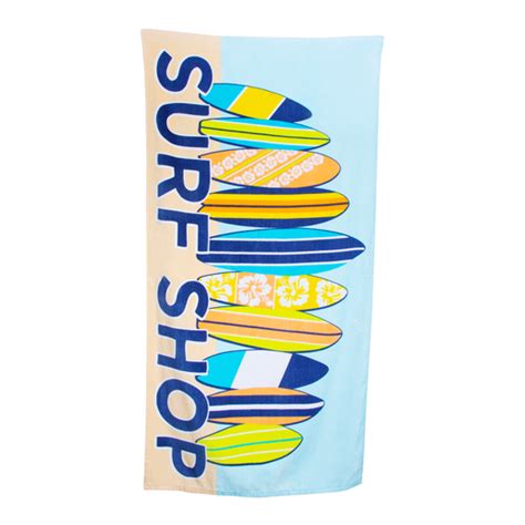 Surf Shop Beach Towel 30in X 60in Five Below Let Go And Have Fun