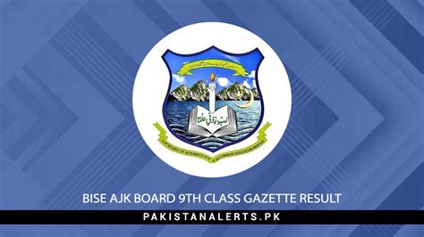 Bise Ajk Board 9th Class Gazette Result 2024