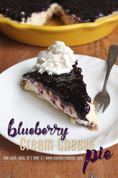 Blueberry Cream Cheese Pie Thm S Recipe Blueberry Cream Cheese