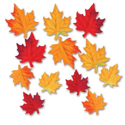Fabric Autumn Leaves Fall Leaves Cutout Decorations