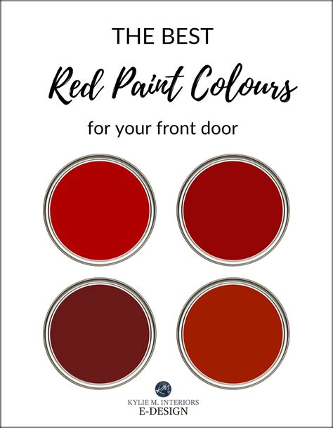 The Best Red Burgundy And Brick Paint Colors For Front Door Kylie M