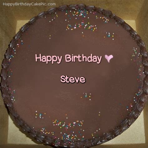 ️ Chocolate Happy Birthday Cake For Steve