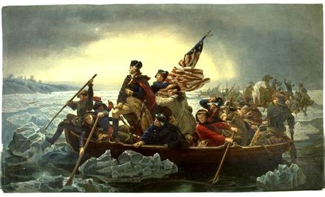 Washington Crossed The Delaware River On Christmas Night 1776 People