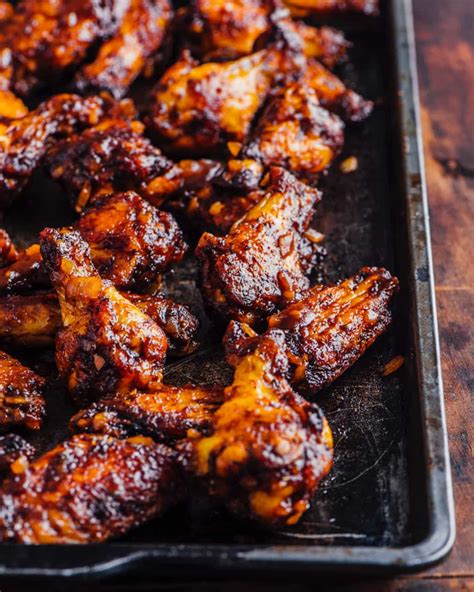 Reseal and shake to coat. Oven BBQ Chicken Wings Recipe • Steamy Kitchen Recipes ...