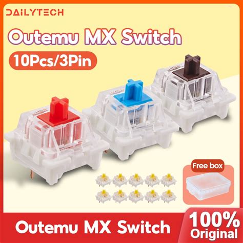 10pcs Outemu 3 Pins Switches For Mechanical Keyboard Replacement Switch