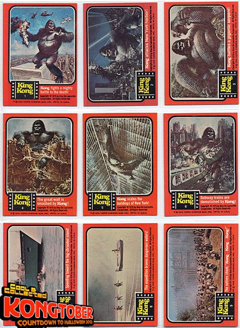 Kongtober 12 — 1976 King Kong Topps Trading Cards Part 2