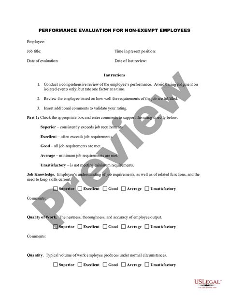 Salt Lake Utah Employee Evaluation Form For Promotion Us Legal Forms