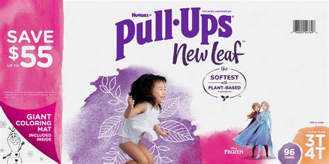 Huggies Pull Ups New Leaf Training Underwear For Girls 3t 4t 96 Count