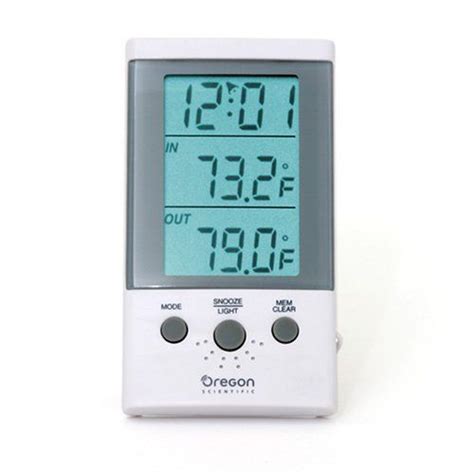 Oregon Scientific Tht312 Indooroutdoor Thermometer Clock With Wired