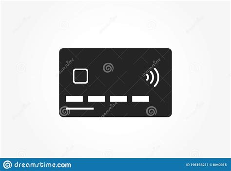 It's a small credit card that you don't actually have to swipe. Credit Card Icon. Bank Payment Card With Nfc Paypass ...