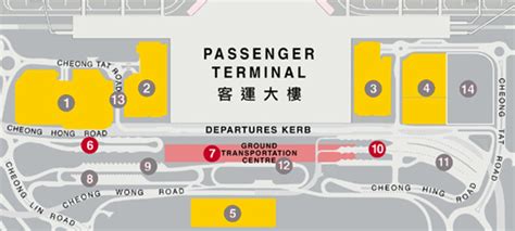 Hong Kong Airport Terminal Map Hkg Airport Map