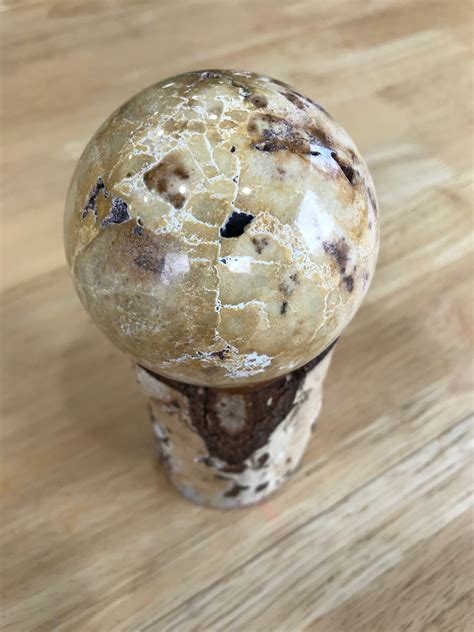 Polished Idaho Seam Agate Sphere 3 Inches Polished Rock Etsy