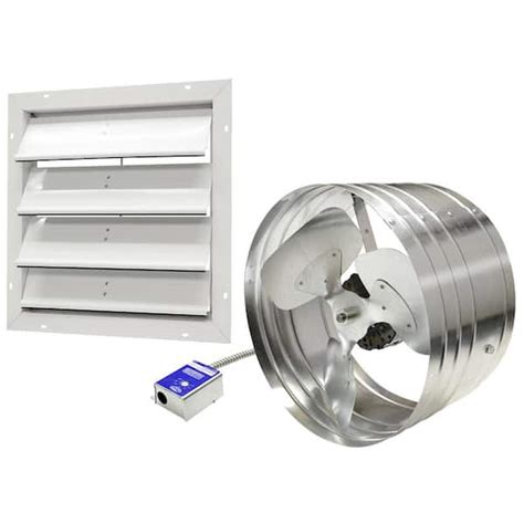 Master Flow 1450 Cfm Silver Galvanized Electric Powered Gable Mount