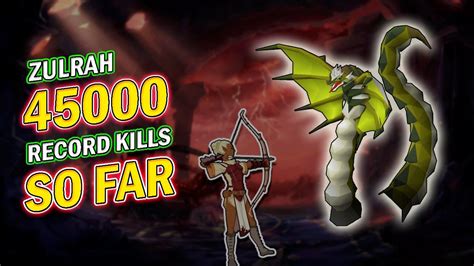 World Record Of Most Zulrah Kills Osrs Old School Runescape Youtube