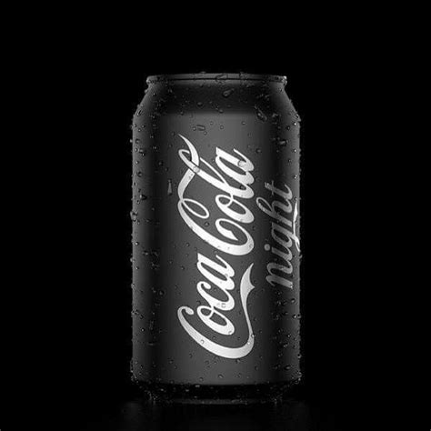 Matte Black Coke Can