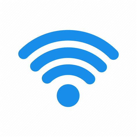 Blue Internet Network Signal Wifi Icon Download On Iconfinder