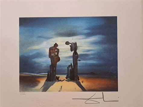 Salvador Dalí Archeological Reminiscence Signováno Vodoznak Aukro