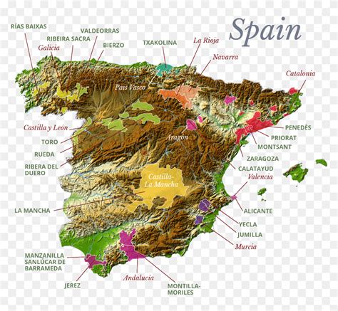 Relief Map Of Spain Hd Png Download 800x7736886060 Pngfind