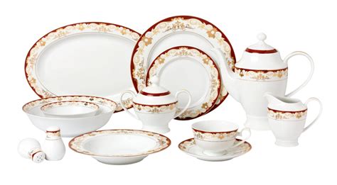 The pristine edges are finished with a mix and match luxurious gold border design. Lorren Home Trends La Luna Bone China 57 Piece Dinnerware ...