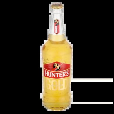 Hunters Gold Cider Bottle 330ml Rickards Biltong