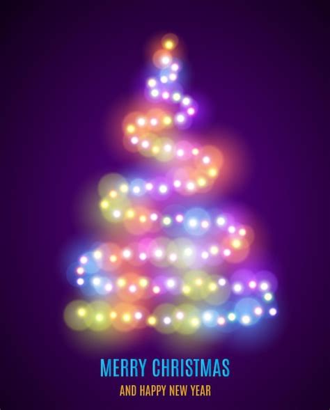 Premium Vector Shiny Christmas Tree