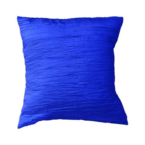 Crushed Taffeta Decorative Throw Pillow Sham Cushion Cover Royal Blue Walmart Com