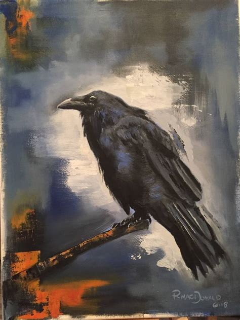 Crow Painting By Ralph Macdonald Saatchi Art