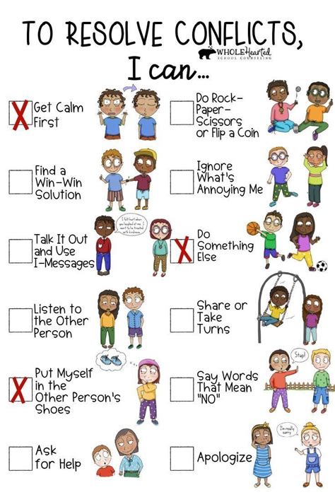 Conflict Resolution Tool Help Kids Solve Problems And Find Solutions On