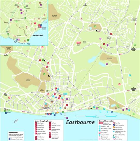 Eastbourne Tourist Map